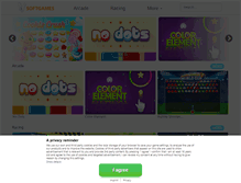 Tablet Screenshot of m.softgames.de